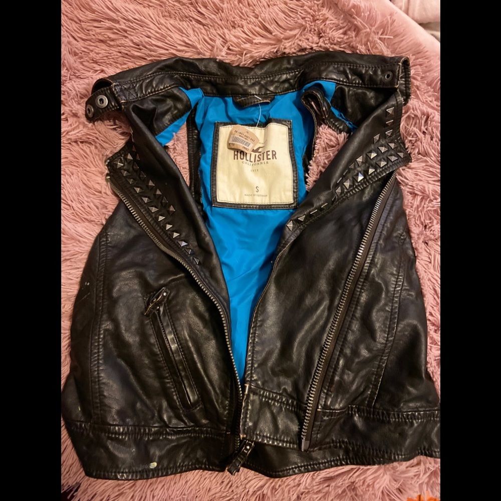 VINTAGE Hollister Co studded vest/jacket sz S NWT